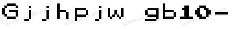 Gjjhpjw gb10字体转换
